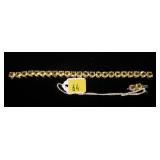 Sterling silver citrine tennis bracelet
