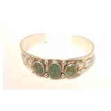 Sterling silver turquoise cuff bracelet