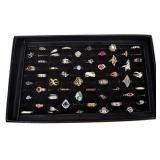 50- Sterling silver rings