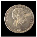 1883 Hawaii silver dollar (Akahi Dala), AU