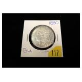 1880 Morgan dollar, BU