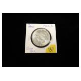 1923-D Peace dollar, gem BU