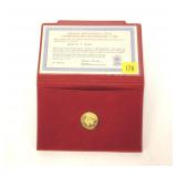 1976 Gold commemorative medal .999 Fine gold,