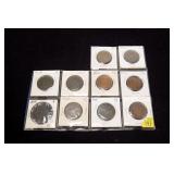 10- U.S. large cents: 1838, 1842, 1849, 1850