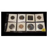 8- U.S. 2-cent pieces: 2- 1864, 4- 1865