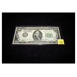 $100 Federal Reserve note, series of 1934A