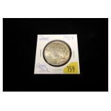 1924 Peace dollar, gem BU