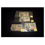 4- $.25 Fractional currency notes, 4th Issue