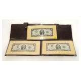3- $2 Federal Reserve notes, series of 1976,