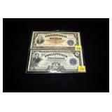 2- Philippines Victory notes: $1 and $2 peso