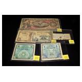 Lot of world currency, 7 pcs.