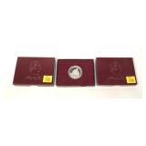 3- 1982 Proof Washington half dollars, 90% silver