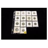 14- Jefferson wartime nickels 1942-1945,