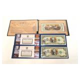 3- Colorized $2 notes