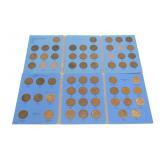Partial set of British large cents 1902-1966,