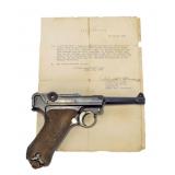 Luger DWM Military Dated 1918 9mm semi-auto,