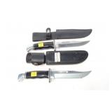 2- Buch knives with sheaths: #119