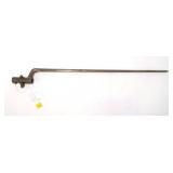 Early cruciform socket bayonet, overall 23"