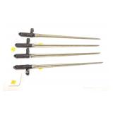 4- Chinese Type 56 cruciform SKS folding bayonets