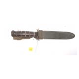 Kabar U.S. Navy MKII fighting knife with scabbard
