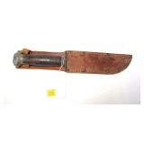 Vintage WWII PAL RH-36 fighting knife with leather