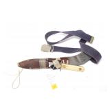 Utica Sportsman bone handle knife with sheath