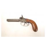 Percussion .38 Cal. SxS Derringer, 3" octagon
