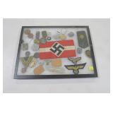 Lot, German arm band, badges and medals,