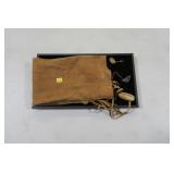 20" Indian leather pouch with fringe