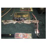 SA Sport camouflage crossbow with nine arrows