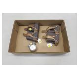 Lot, 2 Mosin nagant ammo pouches and oil tin