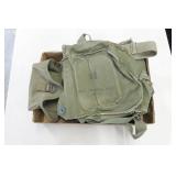 Lot, O.D. gas mask carry cases, M17A1