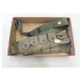 Lot, pistol belt and M1 Garand ammo belt
