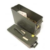 Metal ammunition can of M1 Carbine 130-grain