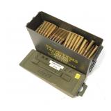 Lot, 240 rounds of 8mm Mauser on clips in metal