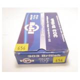 Box of .303 British 174-grain FMJ BT cartridges