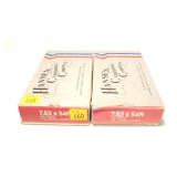 2- Boxes of Hansen 7.62 x 54R 182-grain FMJ