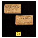 2- Vintage boxes of Colt