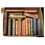 Lot, 19 books with gold gilt decoration