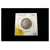 1883 Hawaii quarter dollar, EF
