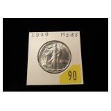 1940 Walking Liberty half dollar, MS-65