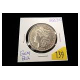 1883-O Morgan dollar, gem BU