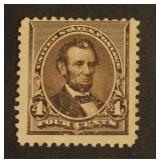 U.S. #222 Mint, no gum