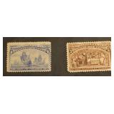 U.S. #233, #234 Mint Hinged