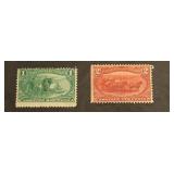 U.S. #285, #286 Mint Hinged