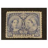 Canada #60 Mint Hinged, nibbled perfs