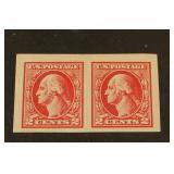 U.S. #532 pair, Mint Never Hinged