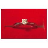 14K White gold modified round brilliant cut