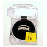 2- Sterling silver diamond bands