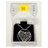 Sterling silver "Hot Diamonds" heart shaped